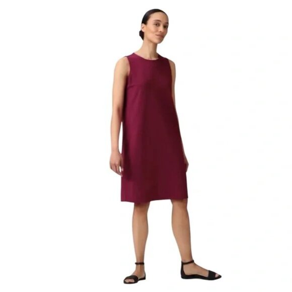 Eileen Fisher Berry Pima Cotton Jersey Dress 3X Preloved - Picture 10 of 11